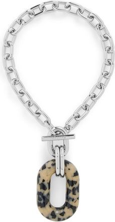 Paco Rabanne XL Link Tortoise-shell Choker Necklace - Silver - One Size