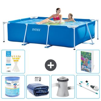 Intex Piscina Con Estructura Rectangular - 220x150x60 Cm - 7-piezas S27
