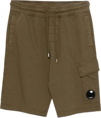 C.P. Company Shorts met cargo zak en trekkoordtaille - Groen