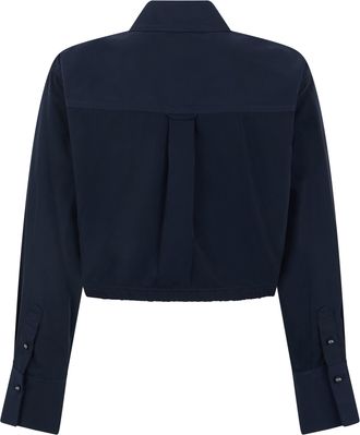 Veronica Beard Womens Shirt Wilfred Taffeta Navy Viscose