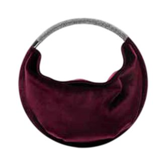 Twentyfourhaitch Tassen, Dames, Rood, ONE Size, Polyester, Velvet Mercury Clutch