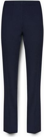 Elena Miro Broeken, Dames, Blauw, 2Xl, Nylon, Slim Pants in Milano Stitch