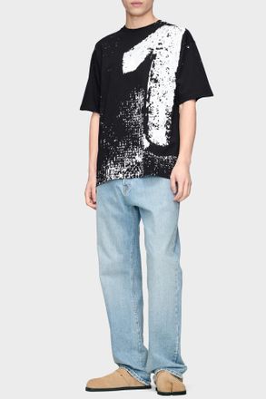 Maison Margiela T-shirt With Print, Mens, Black