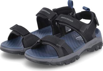 Skechers Mens Tresmen Ryer Sandals, Black Mesh/Synthetic, 8.5 UK