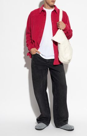 American Vintage Corduroy Shirt, Mens, Pink