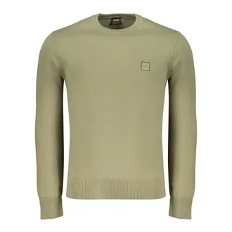 HUGO BOSS Heren, Truien, Groen, Maat: 2XL Katoen