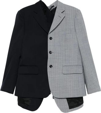 Comme Des Garçons Jack met krijtstreep - Zwart