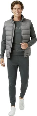 Jack Wills Kershaw lichtgewicht heren-puffervest (Graniet)