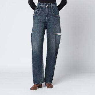 Maison Margiela Blue ripped washed jeans