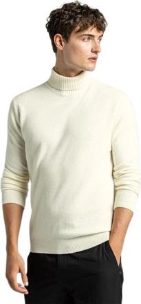 Oscar Jacobson Trendy Polo - Heren - Coltruien - Wit - L - Wol - Truien & Vesten