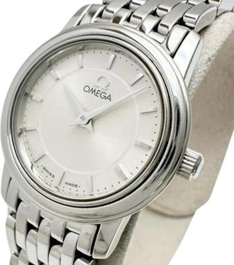 Omega Pre-owned Watches, female, Gray, Size: ONE SIZE Pre-owned De Ville Prestige Stainless Steel Watch