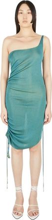 Isa Boulder Reversible Skin Asymmetric Dress - Dames - Kleedjes - Groen - L - Rayon - Kleedjes