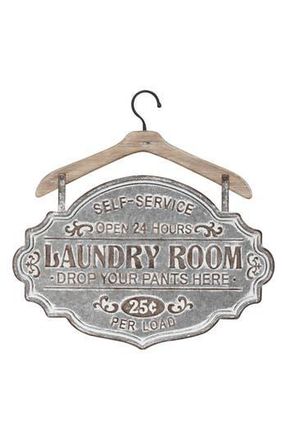 Uma Laundry Room Wall Sign in Grey Multi at Nordstrom Rack