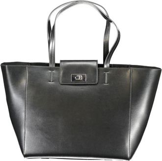 Calvin Klein Black Recycled Polyester Women Womens Handbag