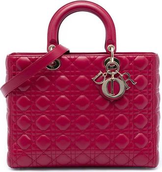 Dior Pre-owned Dior Large Lambskin Cannage Lady Dior Ladies CR07QIK3FJOBYSTS