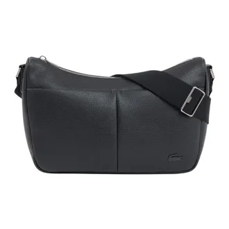 Lacoste unisex, Tassen, Zwart, Maat: ONE Size Leer