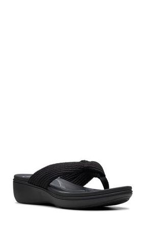 Clarks Breezerae Erin Wedge Sandal in Black at Nordstrom Rack, Size 6.5