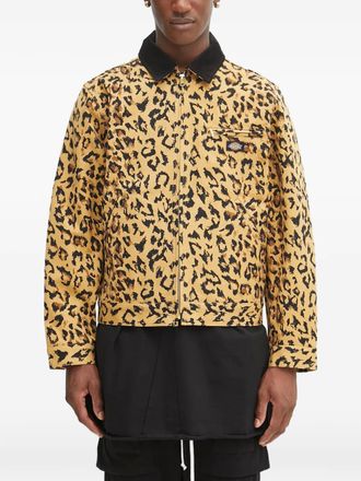 Wacko Maria x Dickies animal-print corduroy jacket - Neutrals