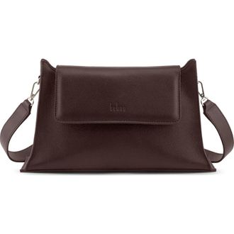 Behno Winnie Pebble Leather Shoulder Bag in Cacao at Nordstrom