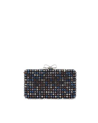 Self Portrait Multi-Crystal Clutch with Removable Chain Strap