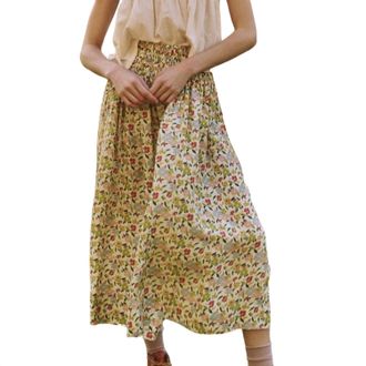 The Great. Womens The Viola Skirt In Floating Petals Floral