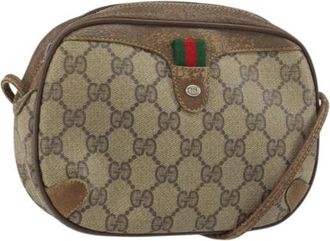 Gucci Pre-owned Plastic Cross Body Bag - Dames - Vintage Schoudertas - Beige - ONE Size - Vintage