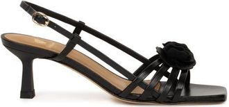 Bobbies Luzia Heeled Sandals in Passion Black at Nordstrom, Size 9.5