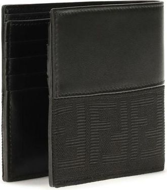 Fendi Mens Black Calf Leather Bos Taurus Wallet