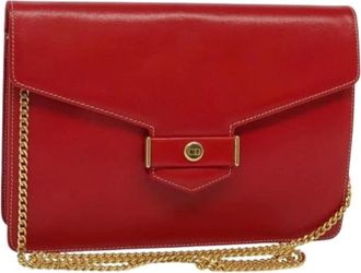 Dior Pre-owned Clutches, female, Red, Size: ONE SIZE Pre-owned Leather Shoulder Bag