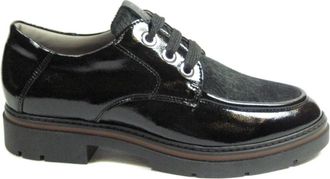 DL Sport Schoenen, Dames, Zwart, 39 EU, Leer, Veterschoen 6764.08