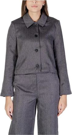 Jacqueline de Yong Jdynoah L/S Pnt 15336797 Blazer - Dames - Zomerjassen - Grijs - S - Polyester - Jassen