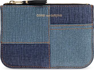Comme Des Gar&ccedil;ons Leren Etui - unisex - Portefeuilles - Blauw - ONE Size - Leer - Accessoires