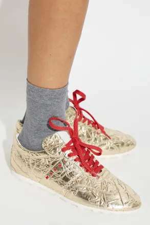 Marni Sports Shoes With Logo, Womens, Gold