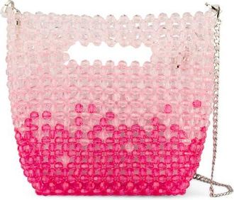 Olga Berg Tilda Faux Pearl Grab Bag in Pink at Nordstrom