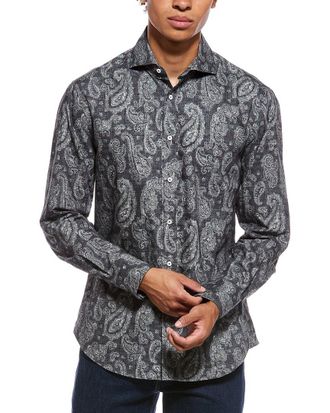 Brunello Cucinelli Printed Dress Shirt