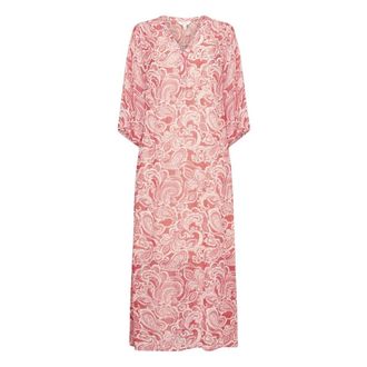 Part Two Elegante Maxi-jurk met Paisley-print - Dames - Jurken - Roze - Maat: M Viscose