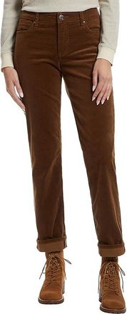 Kut from the Kloth Catherine Corduroy Boyfriend 5 Pockets in Whiskey Womens Jeans Whiskey : 14 32.5, Cotton/Denim/Spandex