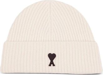 Ami De Coeur Beanie - Heren - Hoeden - Beige - ONE Size - Wol - Accessoires