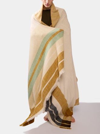 Me&K Cashmere Stripe King-Size Blanket (106in/2.7m)