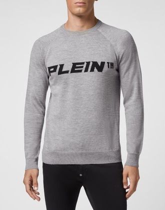 Philipp Plein Pullover Round Neck Men in Grey at Nordstrom, Size Xxx-Large