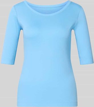Marc Cain T-Shirt mit Rundhalsausschnitt und 1/2-Arm in Sky, Gr&ouml;&szlig;e 34