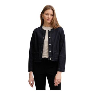 DKNY Dkny, Dames, Jassen, Blauw, Maat: XS Denim
