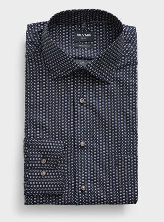 Olymp Mens Two-tone diamond shirt Modern fit