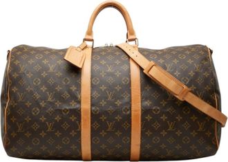 Louis Vuitton Monogram Brown Pvc Leather Boston Bag (Pre-Owned)