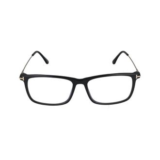 Tom Ford Glasses, unisex, Black, Size: 56 MM Rectangular Optical Frame