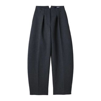 Jacquemus Le Pantalon Ovalo - - Trousers - Donna - Grigio - 2XS