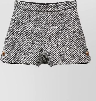 Versace boucl&eacute; high-rise shorts