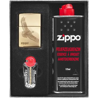 OEM Juego De Encendedores Zippo Eagle Bras Set De Regalo N.&deg; 1