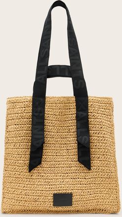 AllSaints Womens Paper Lullah Woven Straw Tote Bag, Size: One Size