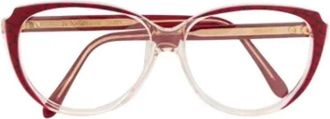 Saint Laurent Pre-owned Acetate sunglasses - Dames - Vintage Accessoires - Rood - ONE Size - Vintage